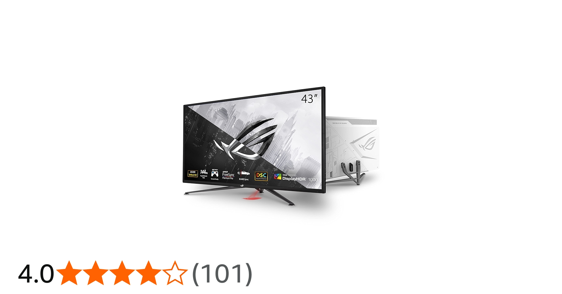 Amazon.co.jp: ASUS ゲーミングモニター ROG Strix XG43UQ 43インチ/4K