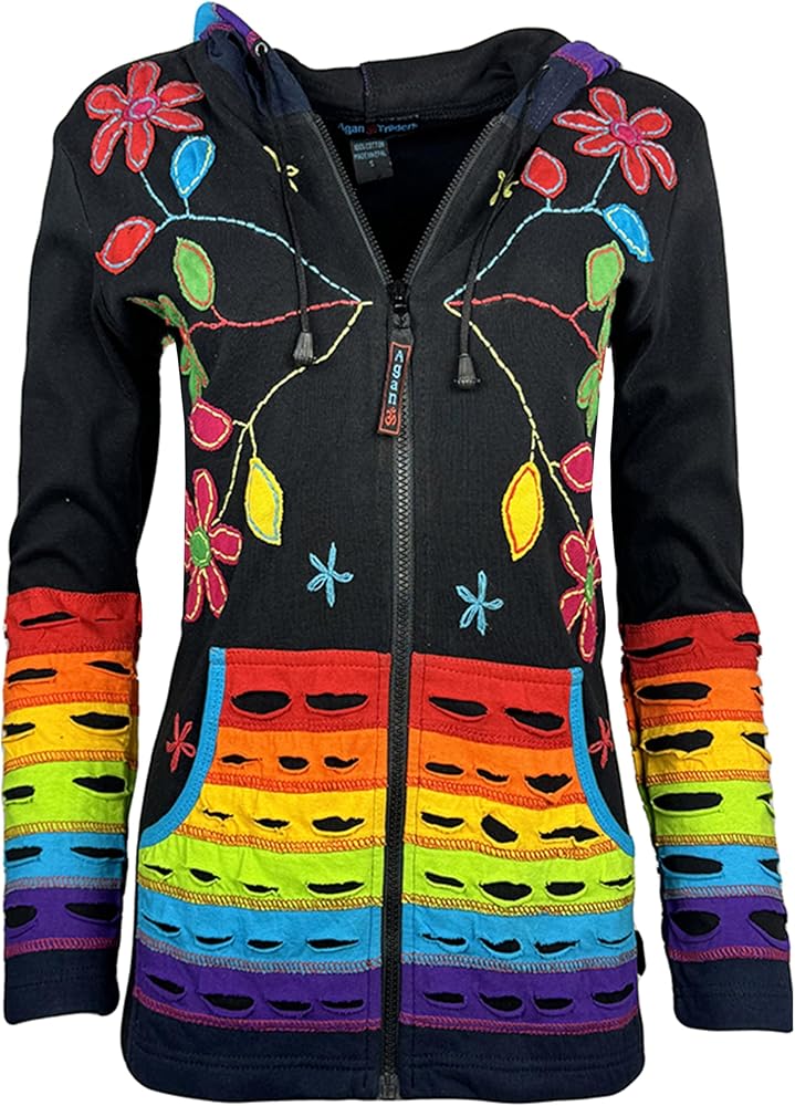 Amazon.com: Agan Traders 2026 Boho Zip Up Jackets for Women - Tie