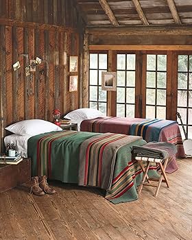 Amazon.co.jp: Pendleton Yakima キャンプブランケット, ミネラル