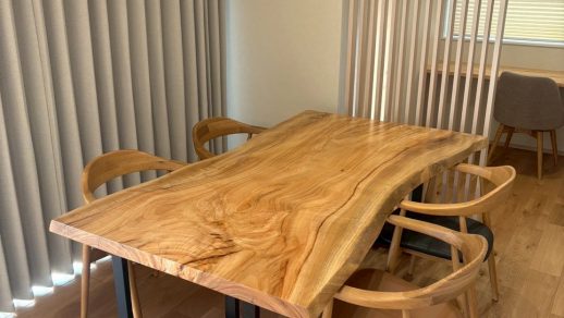 ダイニングテーブルxカエデ【埼玉県熊谷市】カエデ 一枚板 ダイニング