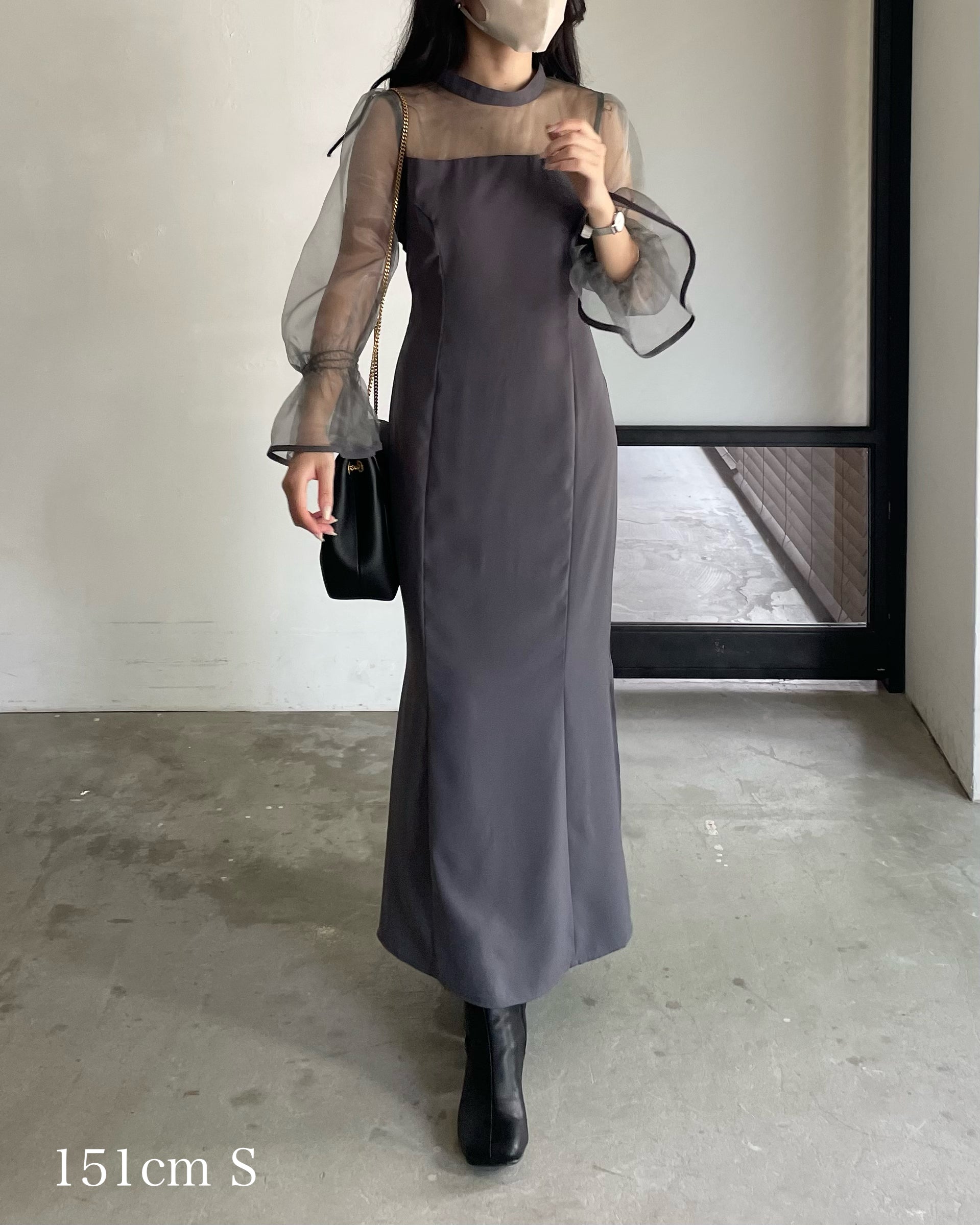 Essential】スタンドカラーマーメイドドレス – nairo