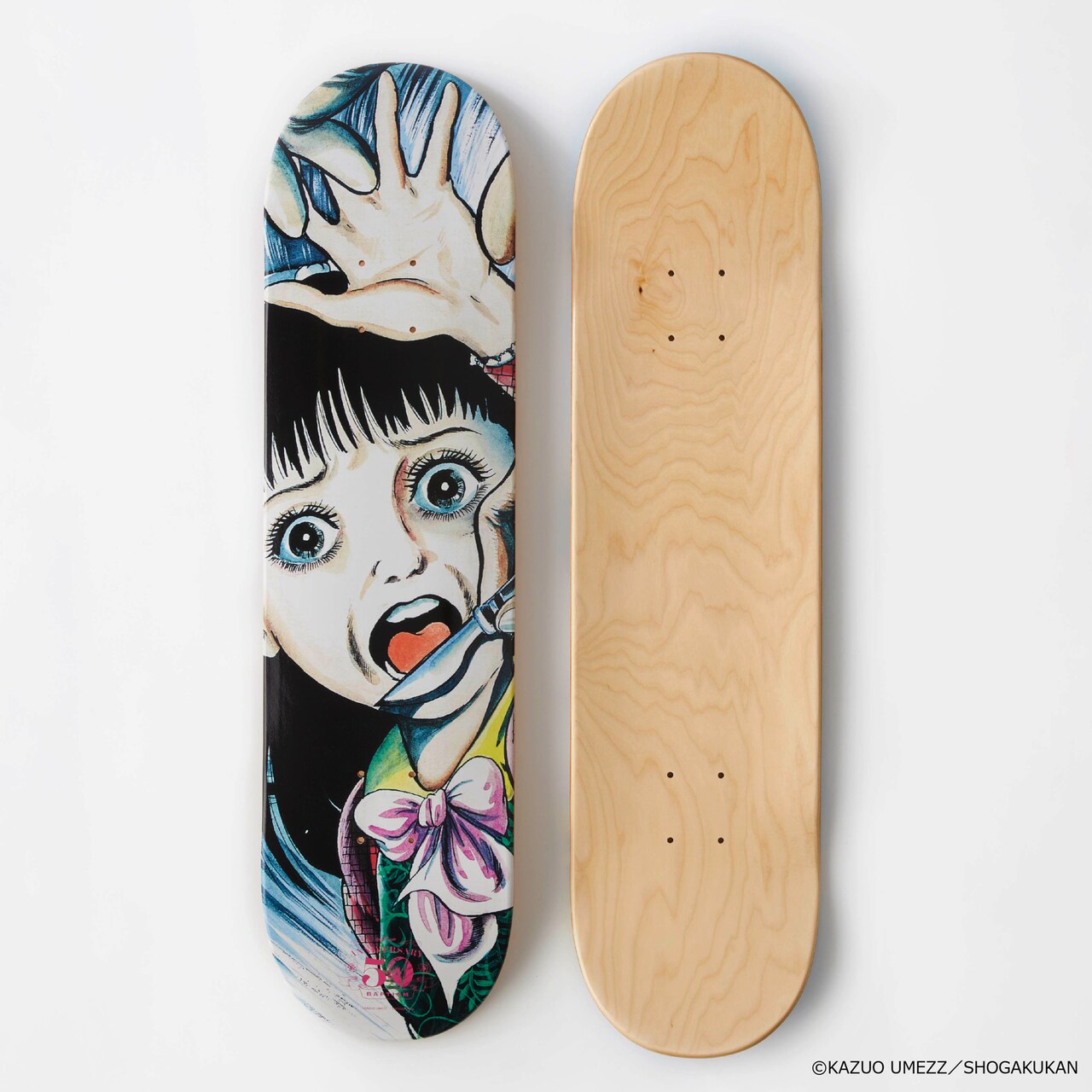 楳図かずお「洗礼」50周年記念、さくらを大胆にデザインしたスカジャン