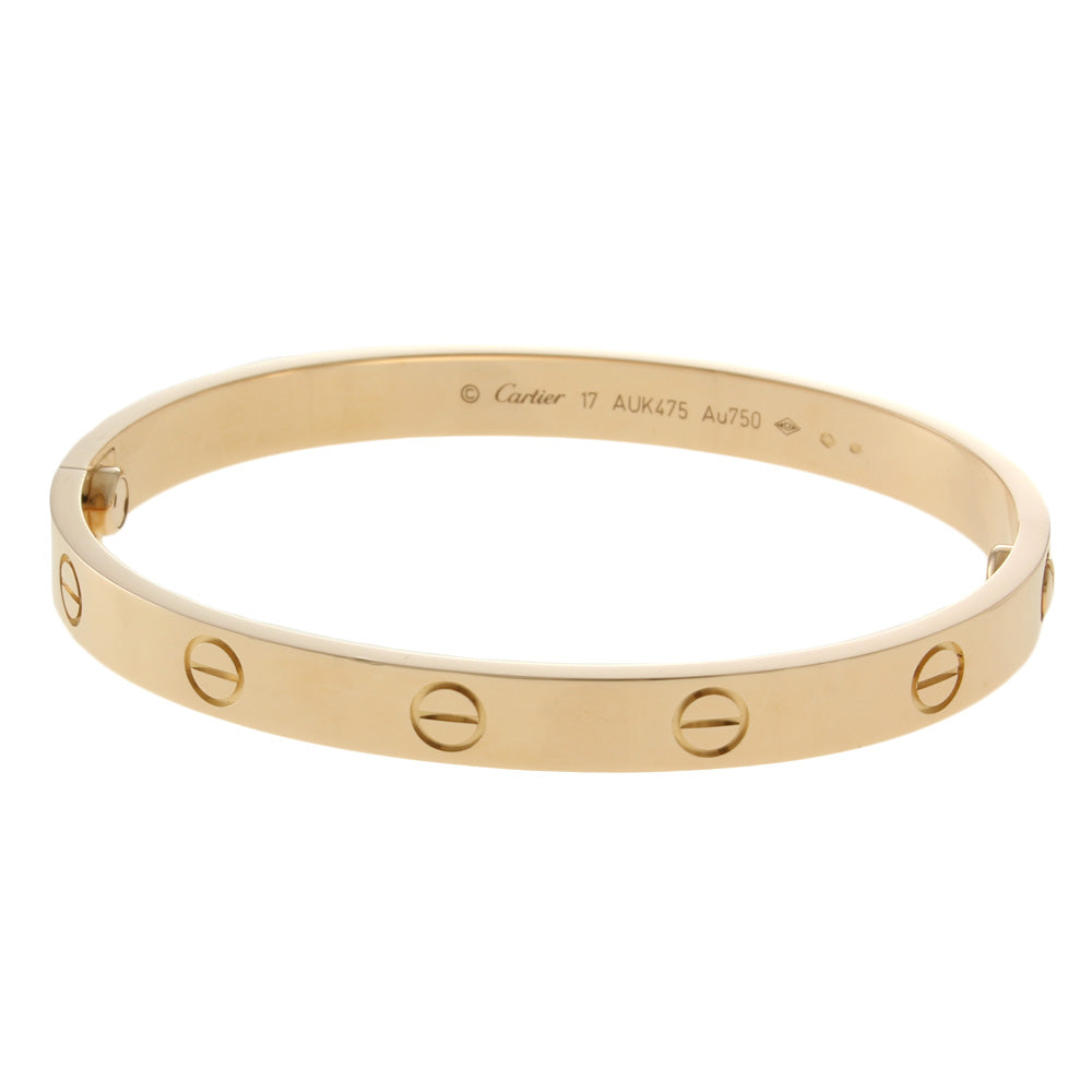 カルティエ CARTIER ラブブレス ＃17 ドライバー付き バングル 18金