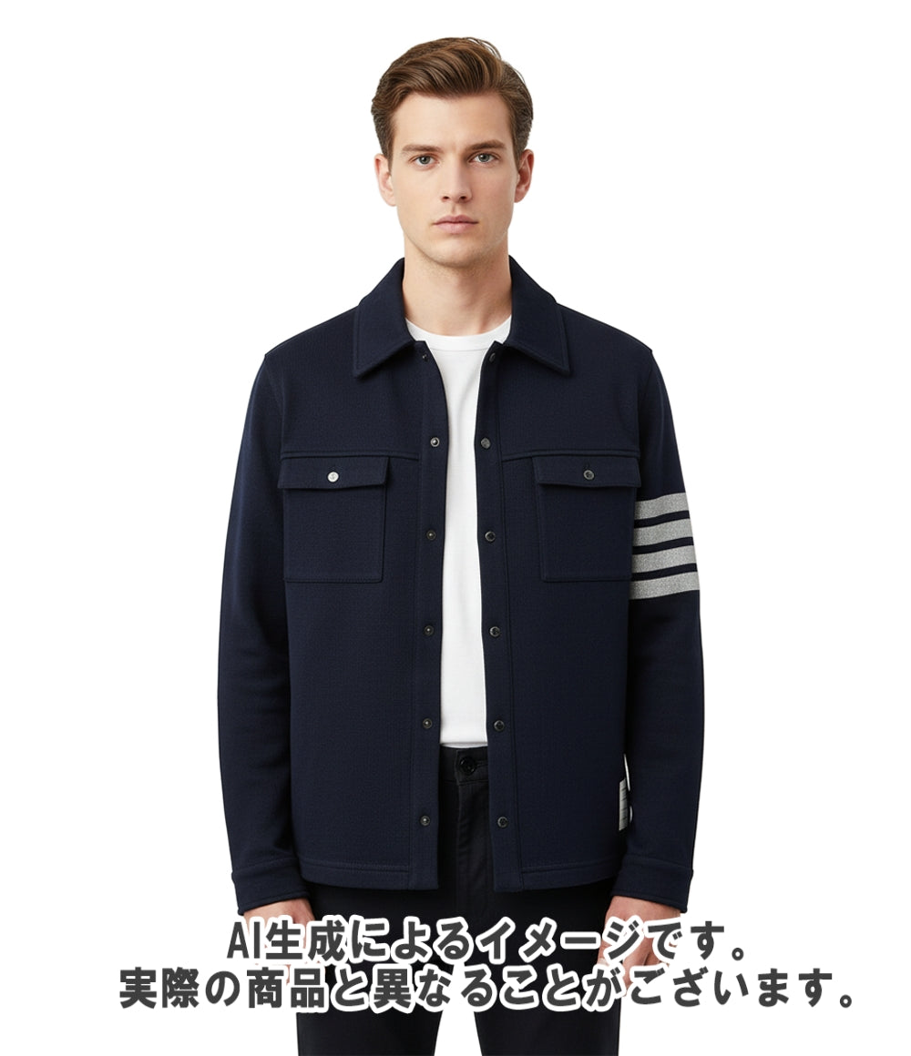THOM BROWNE ジャケット コットン ダブルフェイスニット インポート