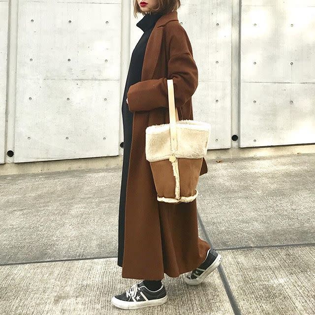 ブラウン ロング チェスターコート Emma Taylor（エマテイラー） x