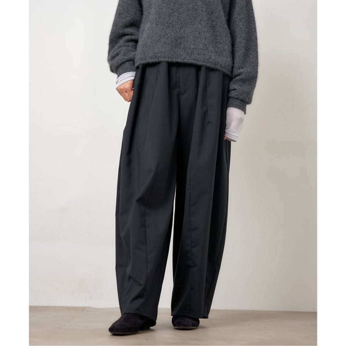 イエナ IENA 《追加》TW コクーンパンツ （グレー） - ファッション