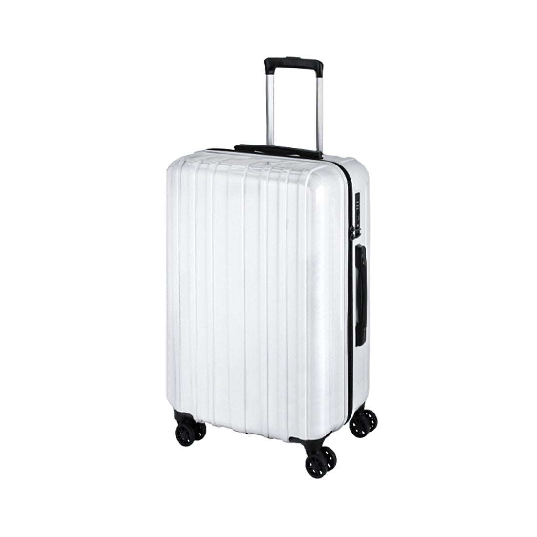 Ashard キャリーケース スーツケース Mサイズ ホワイト Amazon.co.jp