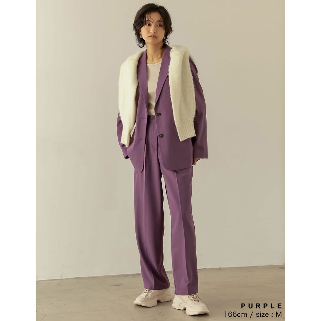 リエディ Re:EDIT [低身長サイズ有]とろみツイルライクテーラード