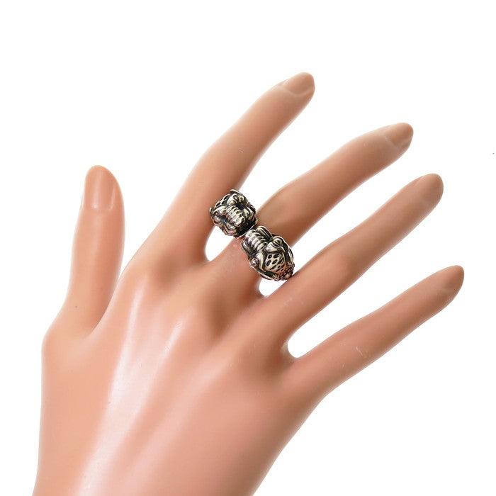17号【GUCCI/グッチ】 タイガーヘッド リング・指輪 シルバー925 17.7g