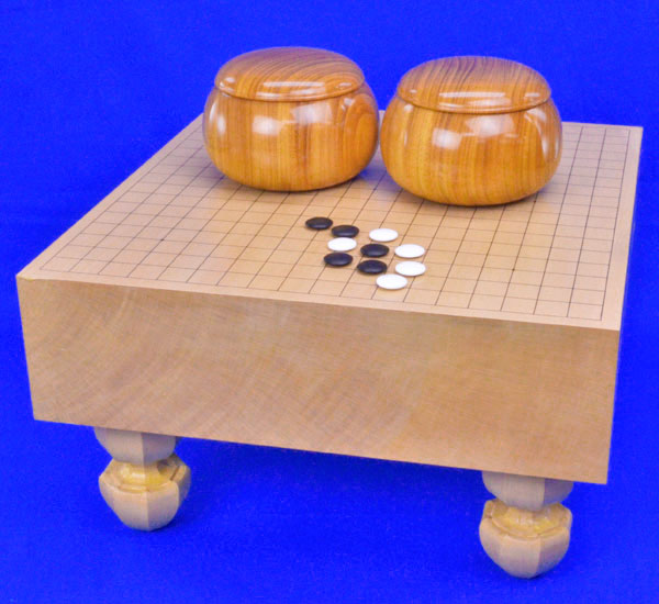 楽天市場】囲碁セット 新かや2寸ハギ足付碁盤セット(蛤碁石28号・欅