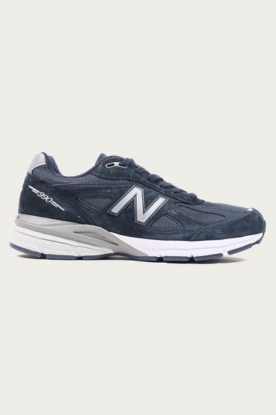 New Balance 990v4 | White/Navy | Canoe Club