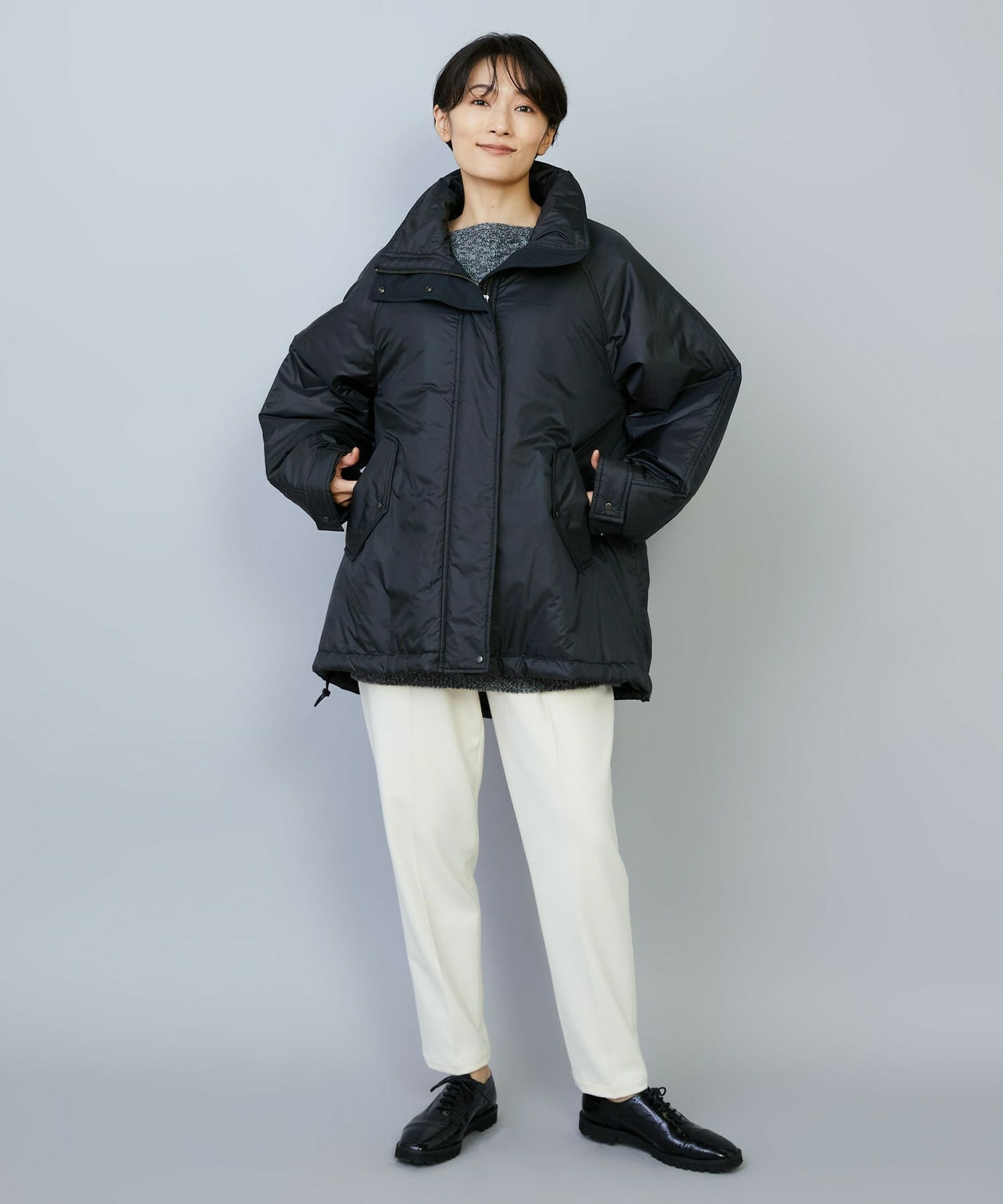 feerique シルキータフタパディングコクーンコート｜BIGI online store