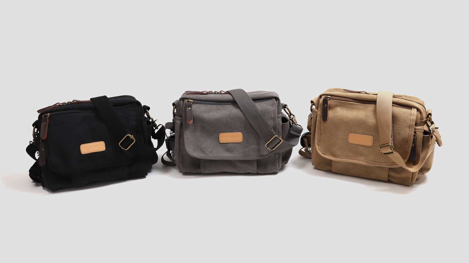 13ポケット分別収納で小物がスッキリ整頓！歩きやすい軽量帆布