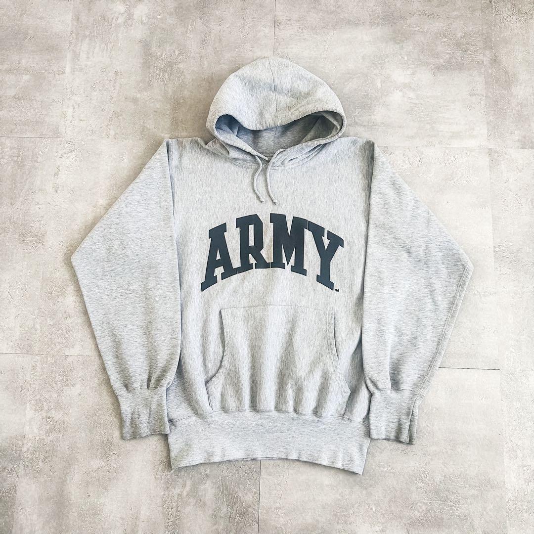 90s MV SPORT ARMY リバースウィーブ スウェット パーカー - メルカリ