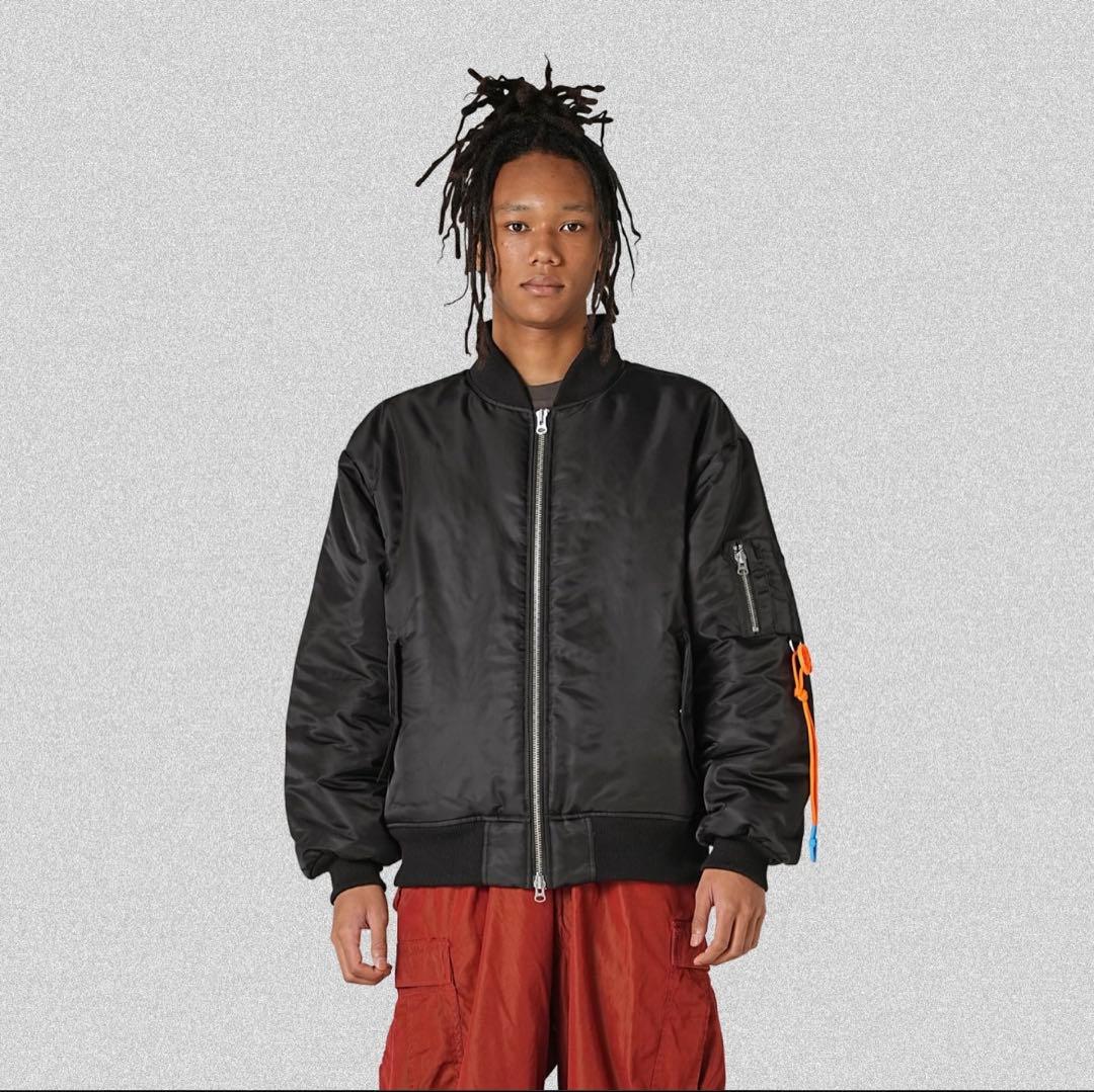 CODE47L FILE_2022_2 \"LOGO\"MA-1ブルゾン