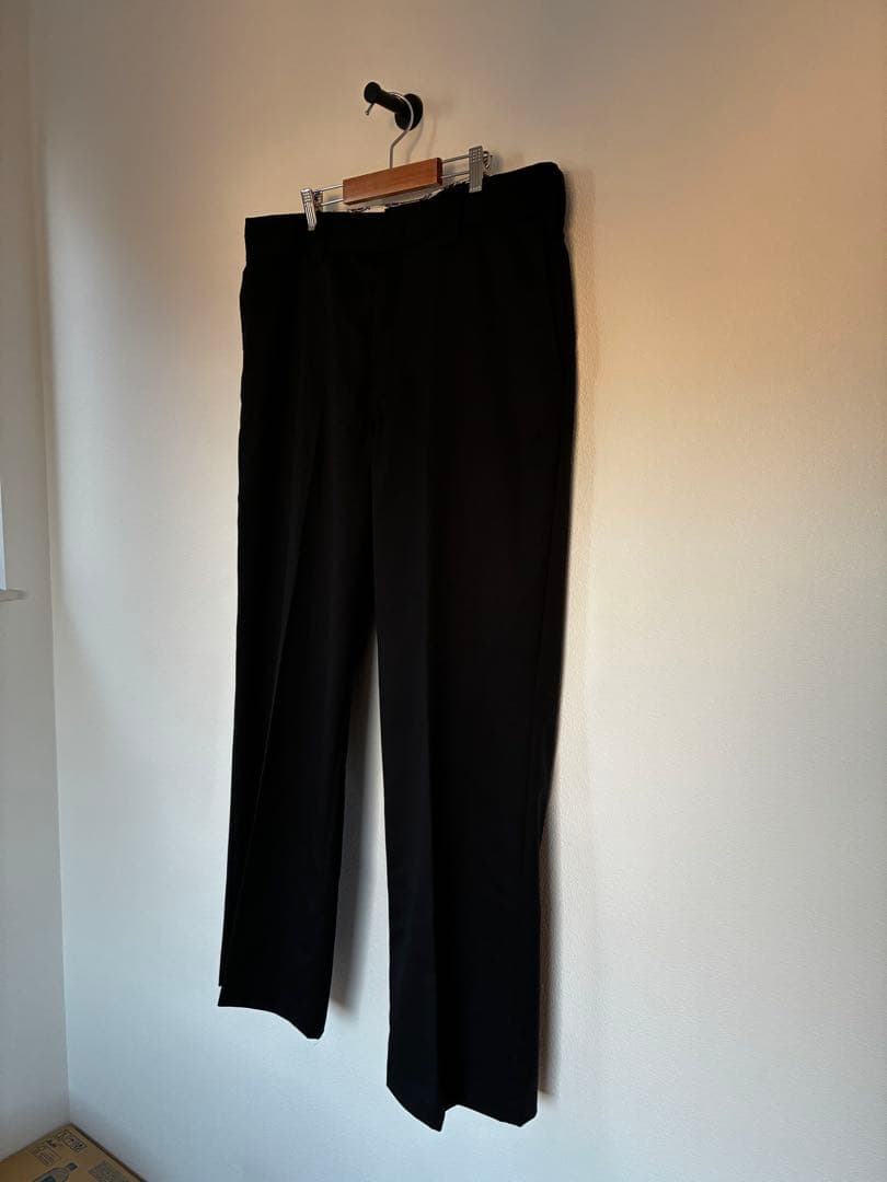 Dickies 875 H B&Y別注 ウール ワイド スラックス 黒　OVY Dickies（ディッキーズ） パンツ |「別注」ワイド スラックス MEN
