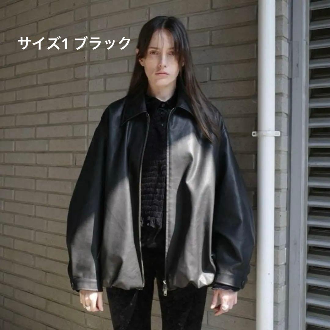 新品 CLANE FAKE LEATHER BALLOON JACKET クラネ - メルカリ