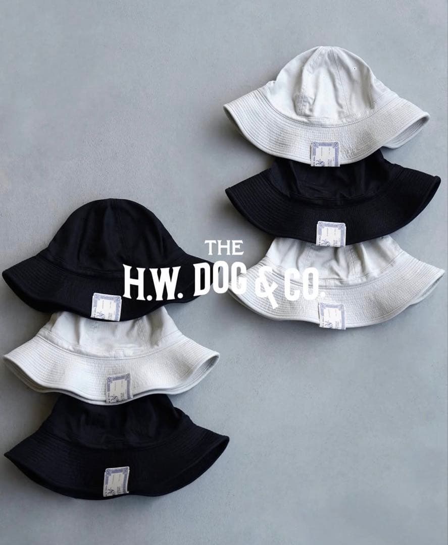 THE H.W.DOG&CO 2025 SS FATIGUE HATハット 黒
