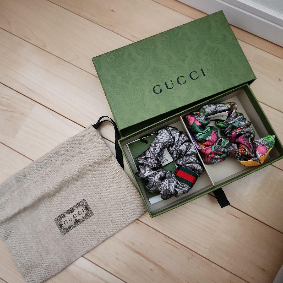 GUCCI　シュシュ　新品 中古・古着通販】GUCCI (グッチ) シュシュ ブラック×ゴールド