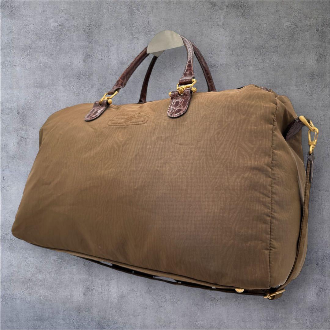 美品 バレンシアガ ボストンバッグ 2WAY ナイロン BBロゴ 茶色系Y2k Yahoo!オークション -「バレンシアガ ボストンバッグ」の落札相場