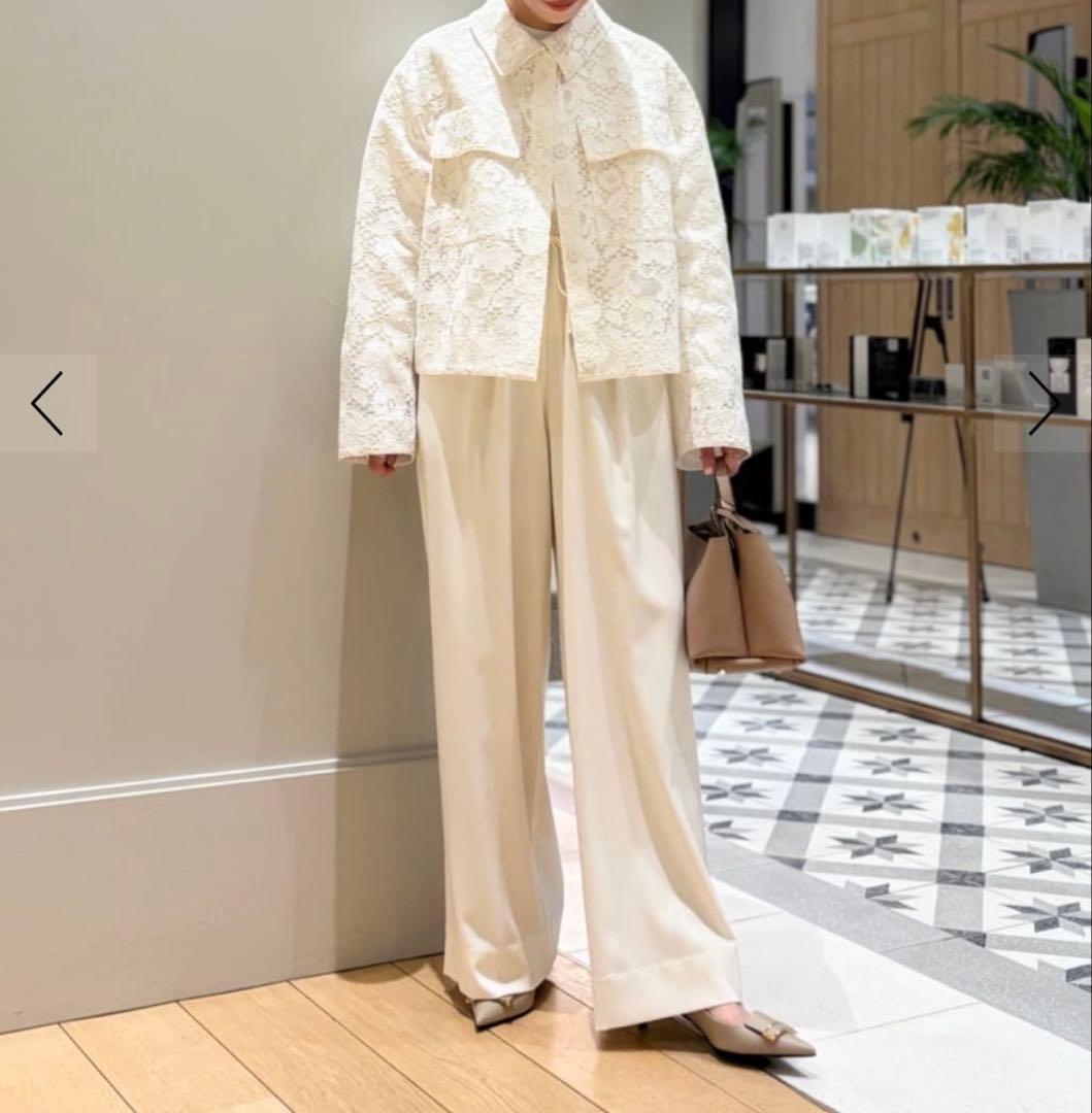 Ballsey 2-wayストレッチ イージーセミワイドパンツ ホワイト 34