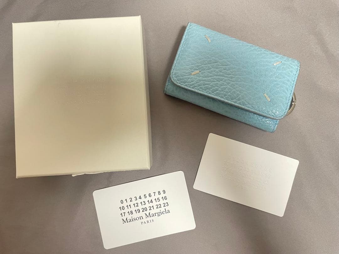 【正規品保証カード付】Maison Margiela 水色キーケース Maison Margiela（メゾンマルジェラ） キーケース SA3UA0001 P4455