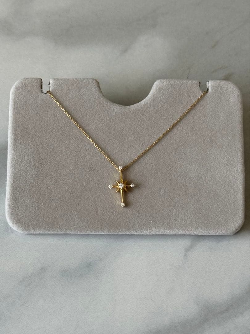 STAR JEWELRY DIA CROSSING STAR NECKLACE - メルカリ