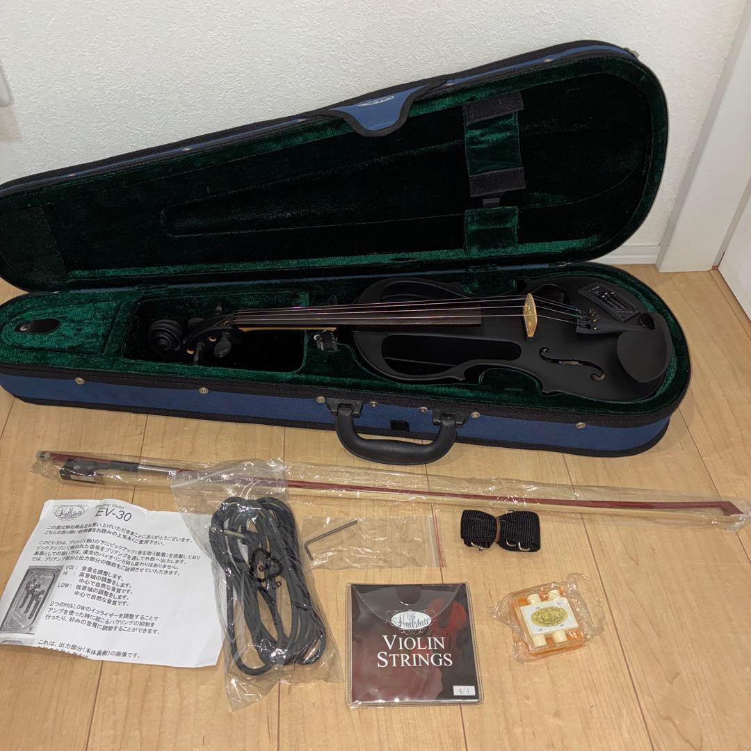美品hallstatt EV-30 cv-210e エレキバイオリン　ブラック Hallstatt EV-30 エレキバイオリン 4/4 Violin ハルシュタット