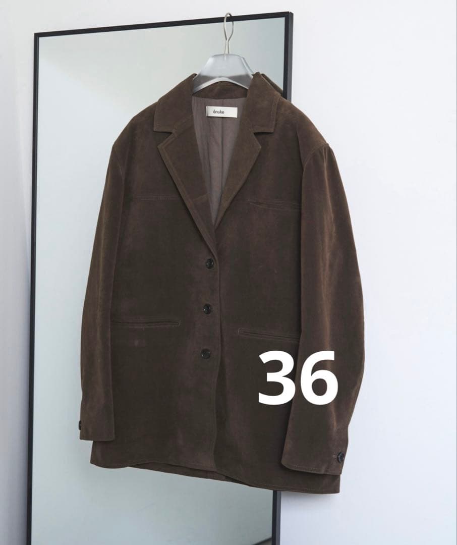 明日まで値下げ！anuke エコスエードジャケット　36 anuke（アンヌーク） 即日発送 Eco Suede Jacket 62520102 エコ