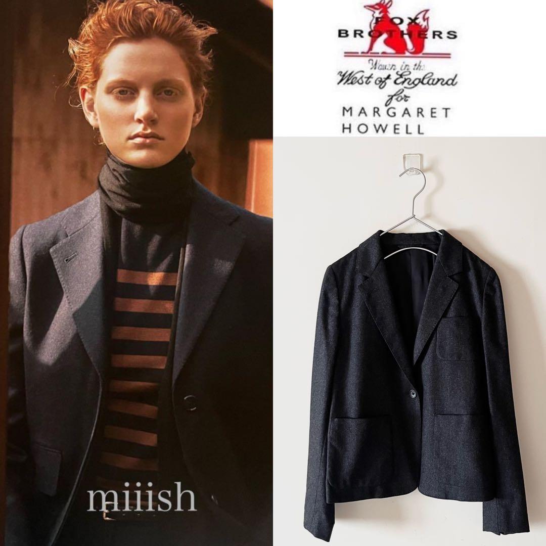 マーガレットハウエル×フォックスブラザーズ フランネル ジャケット7.5万 マーガレットハウエル×フォックスブラザーズ フランネル ジャケット7.5