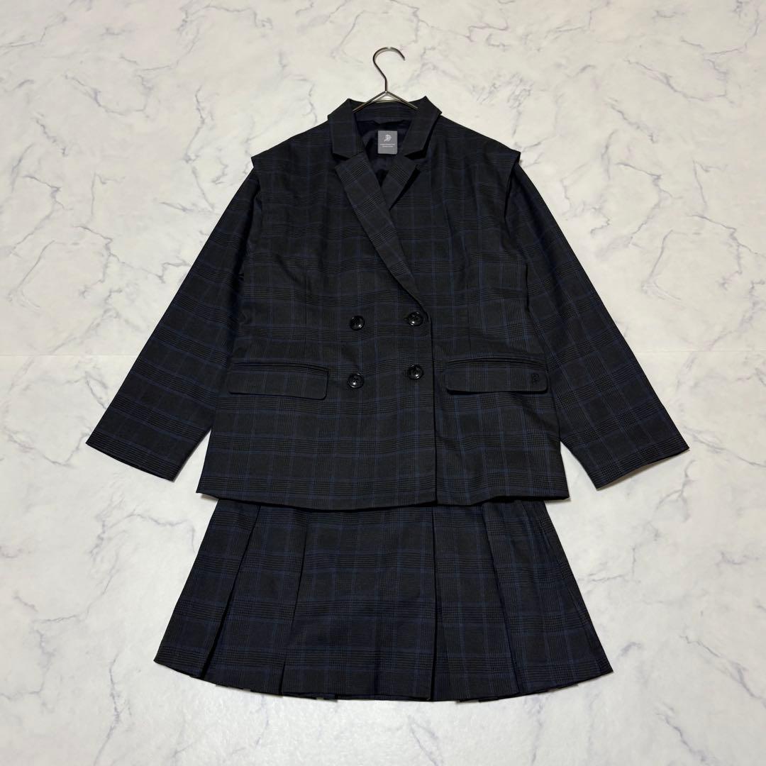 pom ponette junior 2WAYダブルブレストジャケット スカパン pom ponette junior（ポンポネット ジュニア） ブルゾン アウター 「撥