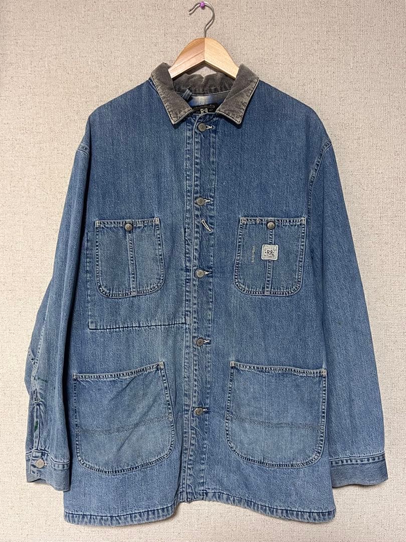RRL デニムカバーオール M 裏地オンブレ 楽天市場】90s USA製 ヴィンテージ ダブルアールエル RRL 裏地オンブレ