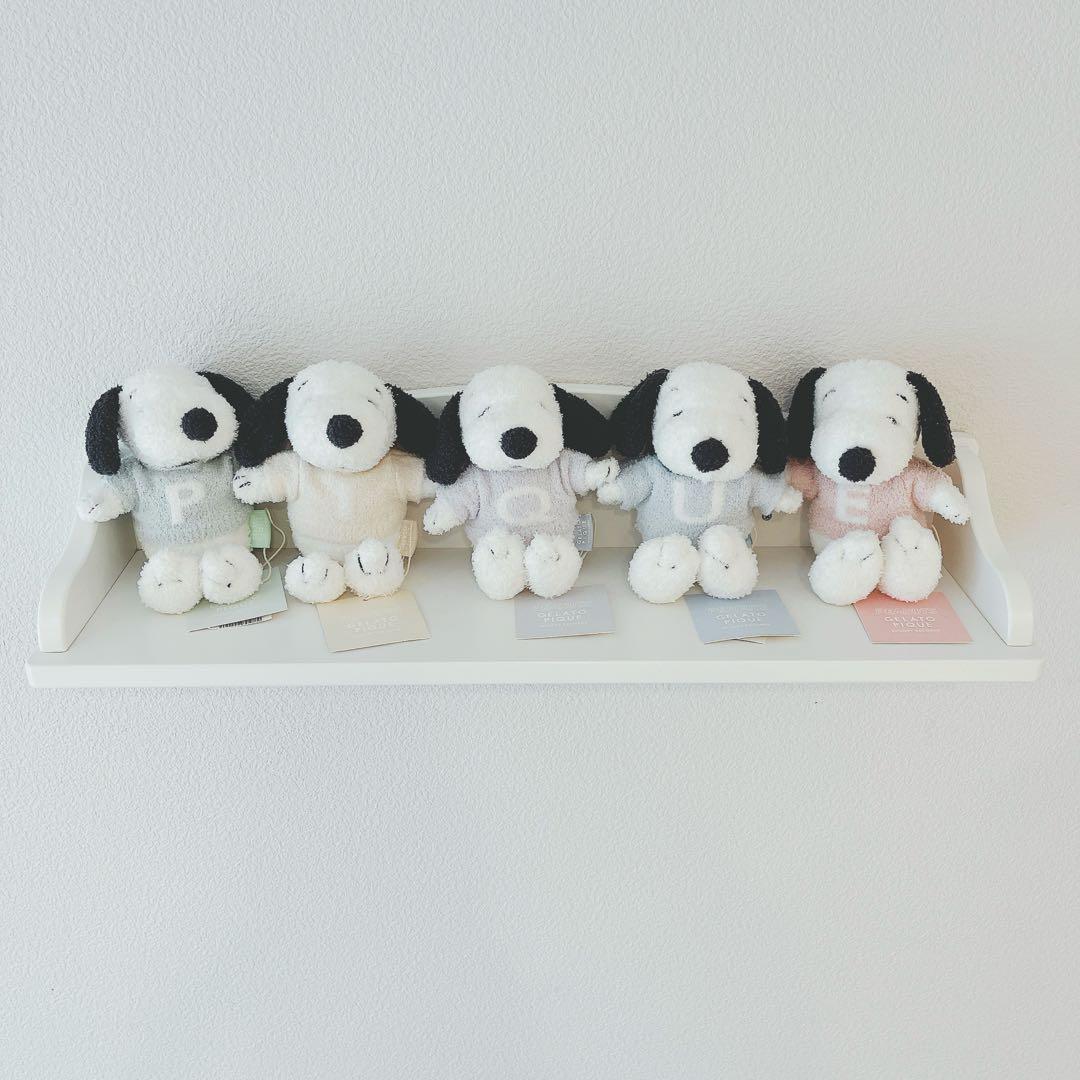 【GELATO PIQUE】 ミニSNOOPY ぬいぐるみーず×5. gelato pique (ジェラート ピケ)」がPEANUTSとコラボレーションした