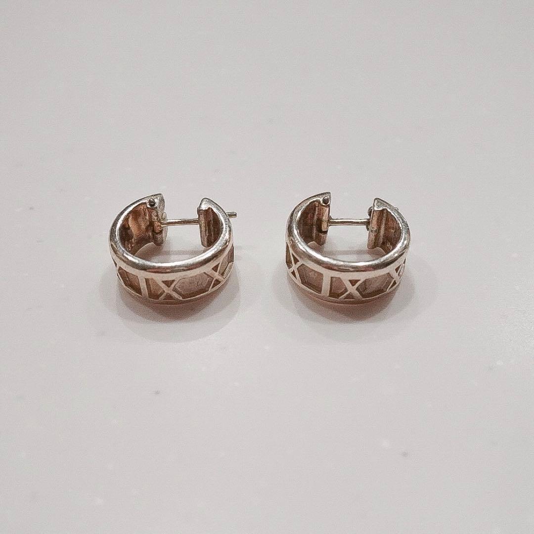 Tiffany & Co. ティファニー ピアス　アトラス　フープピアスオールド TIFFANY&Co.（ティファニー） フープ ピアス アトラス シルバー925