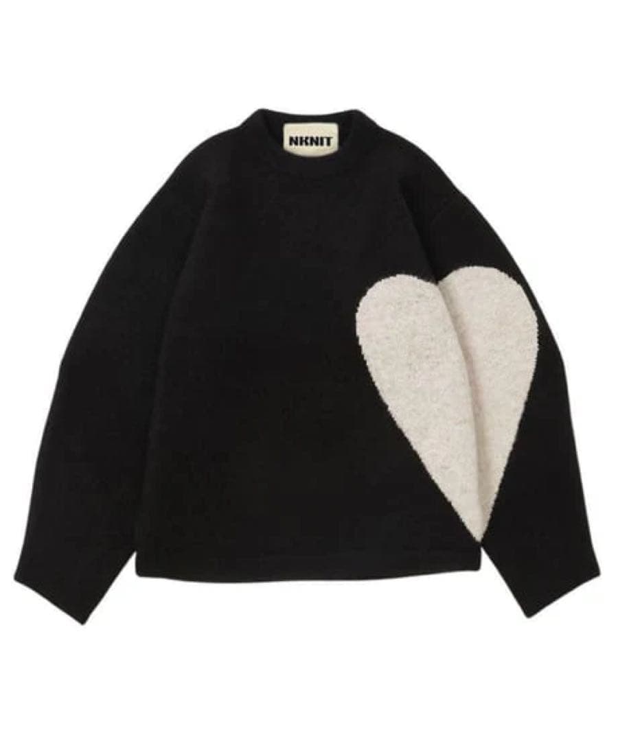 ンニット♡pattern KNIT ハートパターンニット ♡pattern KNIT 130size – NKNIT