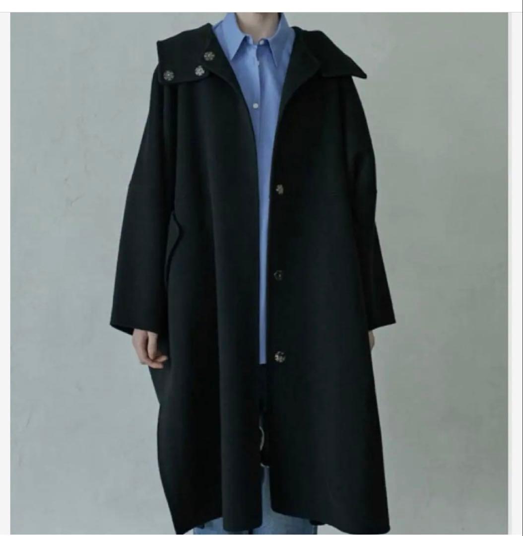 LECIEL BLEU ルシェルブルー　ネイビーコート LE CIEL BLEU（ルシェルブルー）の「Double Faced Big Pocket Coat