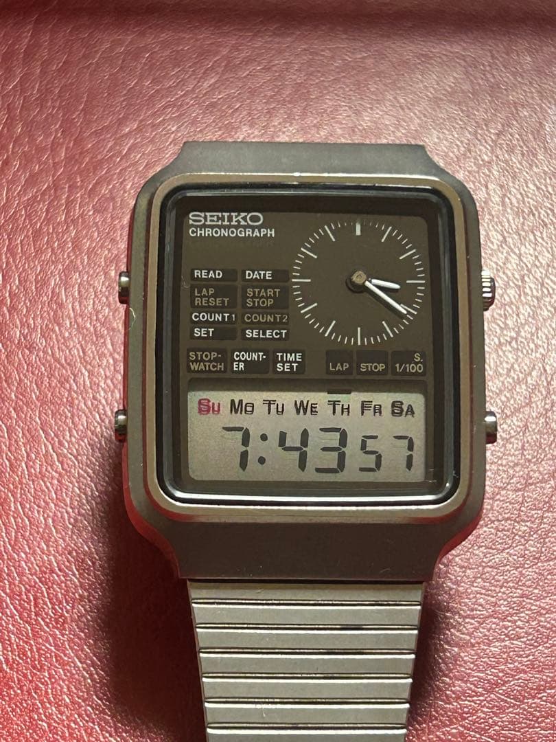 美品　SEIKO H127-5000 クロノグラフ デジアナ ツインカウンター 美品 SEIKO H127-5000 クロノグラフ デジアナ ツインカウンター - メルカリ