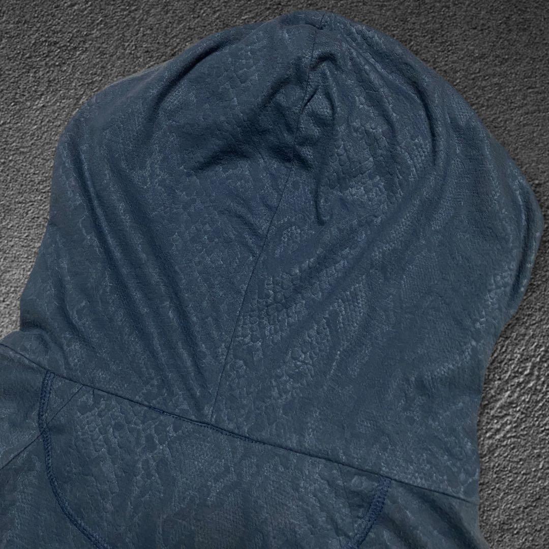 L.G.B. python coated zip-up hoodie