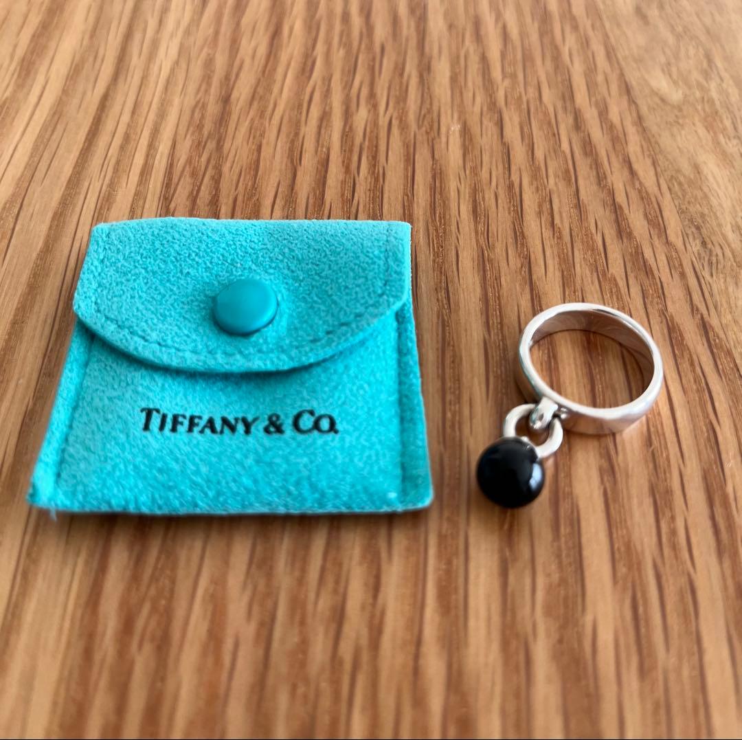 Tiffany & Co. オールドティファニー　オニキスボール　リング TIFFANY&Co. ティファニー ボール ダンクル オニキス リング・指輪