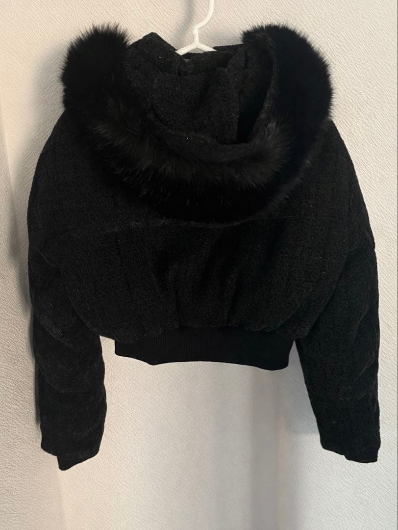 Randy アシンメトリーバックルツイードパデットジャケットS | 激安通販