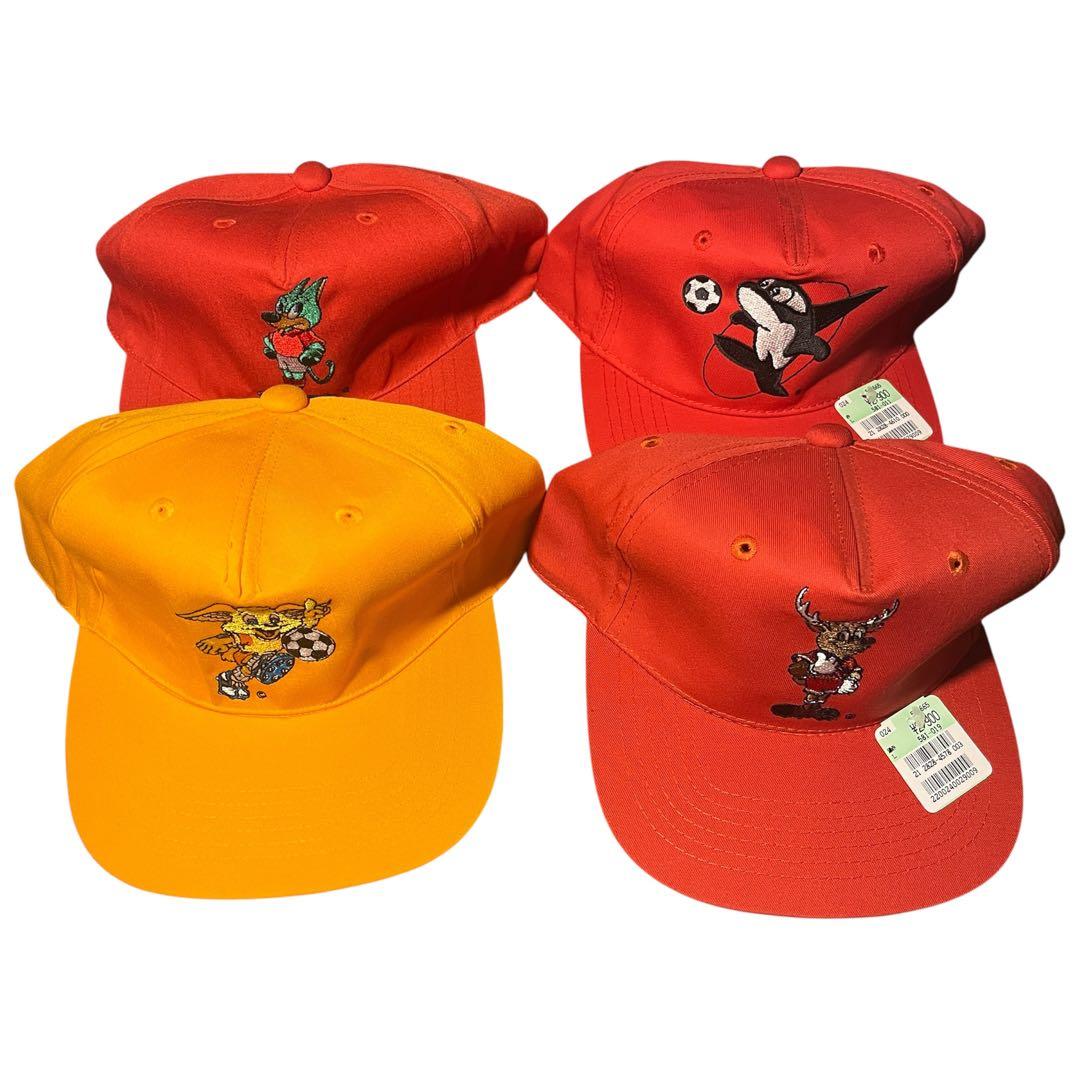 90sデッドストック Jリーグ公式マスコットキャップ12点セットタグ付・未使用 90sデッドストック Jリーグ公式マスコットキャップ12点セットタグ付