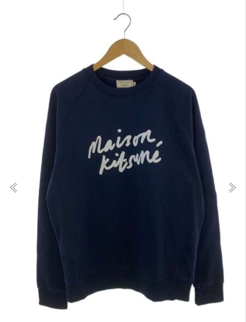 MAISON KITSUNÉ ネイビー クルーネック スウェット M FOX HEAD COMFORT SWEATSHIRT | Maison Kitsuné