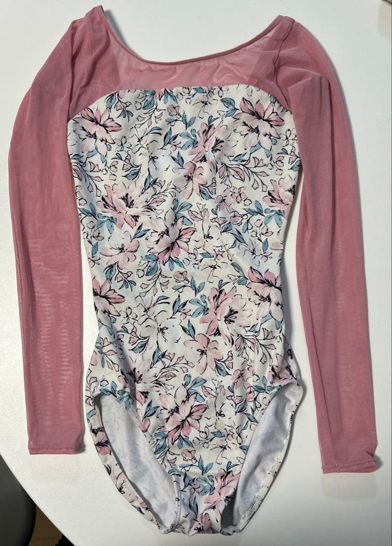 stina 花柄 長袖レオタード Sサイズ stina レオタード 長袖Mサイズ stina / type H half sleeve / Noire