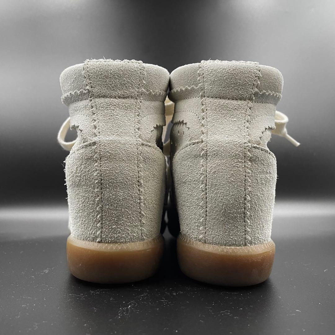 《未使用品》イザベルマラン ハイカット スニーカー スエード レザー 白系 37