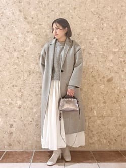 リバー テーラード ロングコート